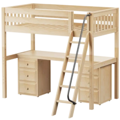 Maxtrix Twin High Loft Bed With Angled Ladder + Desk -Kids Furniture KNOCKOUT3 NS 2ab06560 3466 45b7 a76c 5888d753d353