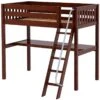 Maxtrix Twin High Loft Bed With Angled Ladder + Desk -Kids Furniture KNOCKOUT 1 CS
