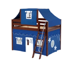 Maxtrix Full Mid Loft Bed With Angled Ladder, Curtain + Top Tent 32 Maxtrix Full Mid Loft Bed With Angled Ladder, Curtain + Top Tent -Kids Furniture KONG22 CS 9641dfcf 54e4 4a01 a2bb d1c74e6f5342