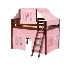 Maxtrix Full Mid Loft Bed With Angled Ladder, Curtain + Top Tent 40 Maxtrix Full Mid Loft Bed With Angled Ladder, Curtain + Top Tent -Kids Furniture KONG23 CS 430c3d7c 7322 4137 b45c e42ee4350cfe