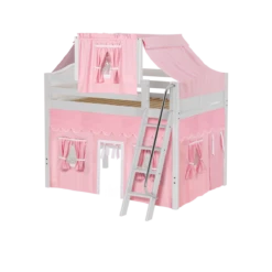 Maxtrix Full Mid Loft Bed With Angled Ladder, Curtain + Top Tent 41 Maxtrix Full Mid Loft Bed With Angled Ladder, Curtain + Top Tent -Kids Furniture KONG23 WC 1c915119 bf06 48d1 93be d685b7eaff19