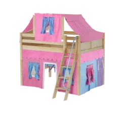 Maxtrix Full Mid Loft Bed With Angled Ladder, Curtain + Top Tent 38 Maxtrix Full Mid Loft Bed With Angled Ladder, Curtain + Top Tent -Kids Furniture KONG28 NC 8039a3aa f768 45ea 95ca 4817a88afb98