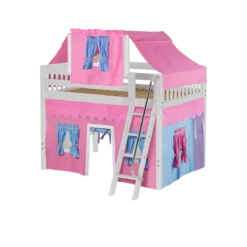 Maxtrix Full Mid Loft Bed With Angled Ladder, Curtain + Top Tent 28 Maxtrix Full Mid Loft Bed With Angled Ladder, Curtain + Top Tent -Kids Furniture KONG28 WS 9d63ddbc 103e 4229 bc33 4fde65ec03d8