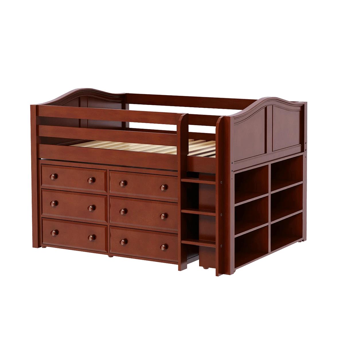 Maxtrix Full Low Loft Bed With Straight Ladder + Storage 12 Maxtrix Full Low Loft Bed With Straight Ladder + Storage - Image 10