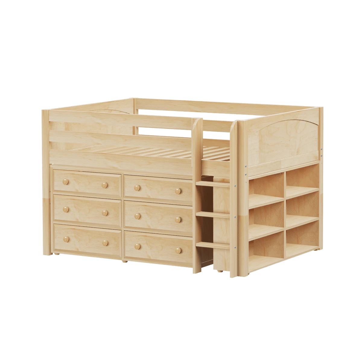 Maxtrix Full Low Loft Bed With Straight Ladder + Storage 19 Maxtrix Full Low Loft Bed With Straight Ladder + Storage - Image 17