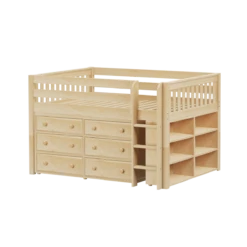 Maxtrix Full Low Loft Bed With Straight Ladder + Storage 33 Maxtrix Full Low Loft Bed With Straight Ladder + Storage -Kids Furniture LARGE1 NS a3099afa 8457 44b5 8854 7fc826f8727f