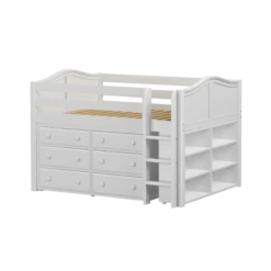 Maxtrix Full Low Loft Bed With Straight Ladder + Storage 35 Maxtrix Full Low Loft Bed With Straight Ladder + Storage -Kids Furniture LARGE1 WC dbe35521 2f07 4b94 87c1 0aed7b2025fe