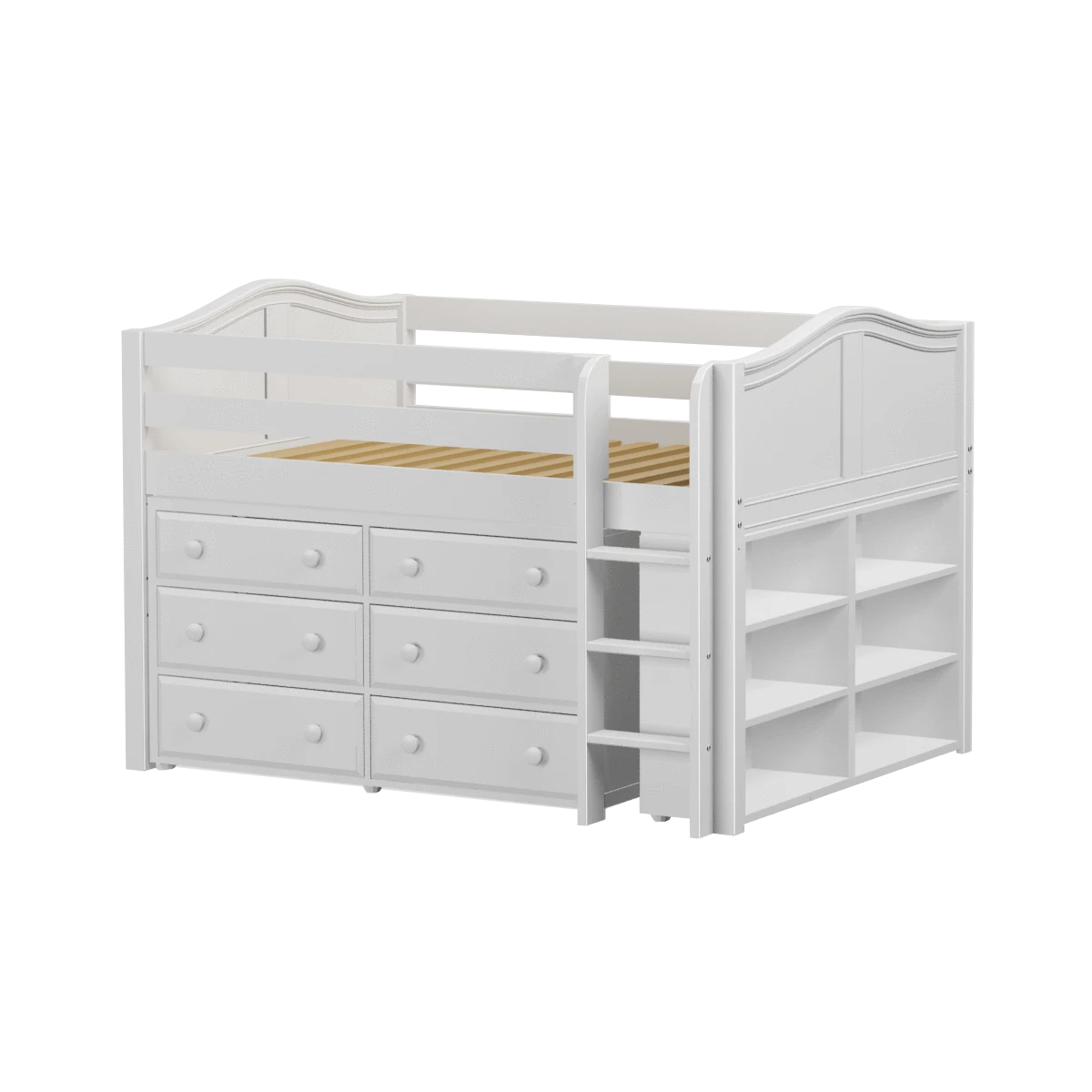 Maxtrix Full Low Loft Bed With Straight Ladder + Storage 18 Maxtrix Full Low Loft Bed With Straight Ladder + Storage - Image 16