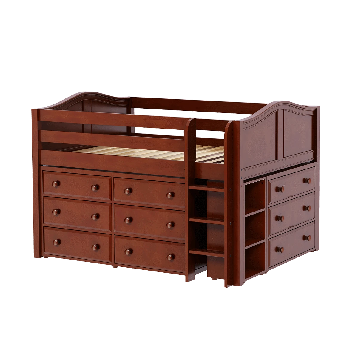 Maxtrix Full Low Loft Bed With Straight Ladder + Storage 20 Maxtrix Full Low Loft Bed With Straight Ladder + Storage - Image 18