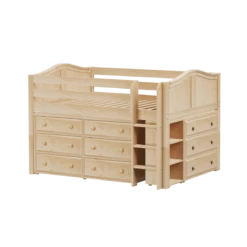 Maxtrix Full Low Loft Bed With Straight Ladder + Storage 22 Maxtrix Full Low Loft Bed With Straight Ladder + Storage -Kids Furniture LARGE3 NC c07848d1 e00f 40cc bf8b 8ad349ef626d