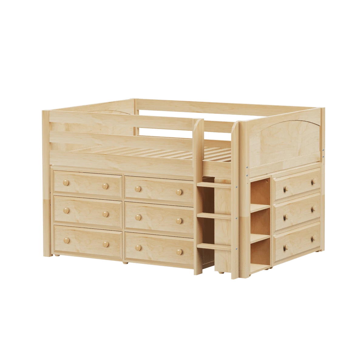 Maxtrix Full Low Loft Bed With Straight Ladder + Storage 17 Maxtrix Full Low Loft Bed With Straight Ladder + Storage - Image 15