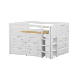 Maxtrix Full Low Loft Bed With Straight Ladder + Storage 28 Maxtrix Full Low Loft Bed With Straight Ladder + Storage -Kids Furniture LARGE3 WP da05e39c 568c 45f8 a7f7 e8b42e745537