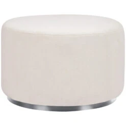 Babyletto Tuba Swivel Gliding Ottoman -Kids Furniture M10185PCMEW White Background Main 01