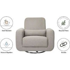 Babyletto Tuba Extra Wide Swivel Glider -Kids Furniture M10287PGEW White Background 02 1d4bf296 3ab9 45b8 9a62 39e154303d6a