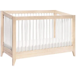 Babyletto Sprout 4-in-1 Convertible Crib With Toddler Bed Conversion Kit -Kids Furniture M10301NXW White Background Main 01 7dcc4676 f24e 466e b1a3 92f169541dd7