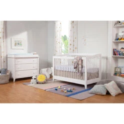 Babyletto Sprout 4-in-1 Convertible Crib With Toddler Bed Conversion Kit -Kids Furniture M10301W Lifestyle 09 67f09c53 d39f 473f a497 e067a751f050