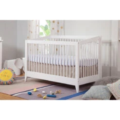 Babyletto Sprout 4-in-1 Convertible Crib With Toddler Bed Conversion Kit -Kids Furniture M10301W Lifestyle Main 08 74323cd2 0462 4cd8 b321 e274036a945b