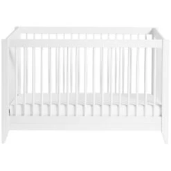 Babyletto Sprout 4-in-1 Convertible Crib With Toddler Bed Conversion Kit -Kids Furniture M10301W White Background 02 d0e98d44 2af6 4b02 8aca a517b41f8816