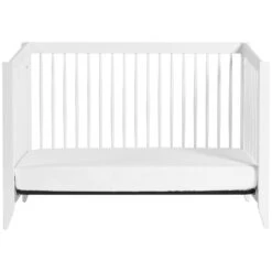 Babyletto Sprout 4-in-1 Convertible Crib With Toddler Bed Conversion Kit -Kids Furniture M10301W White Background 06 cfe3fbf2 7aa1 4c37 a891 25daaef2d174