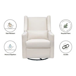 Babyletto Kiwi Electronic Recliner And Swivel Glider With USB Port -Kids Furniture M11288PCMEW White Background 02 b8bfce97 a3a8 49ef beb9 5440376388c0