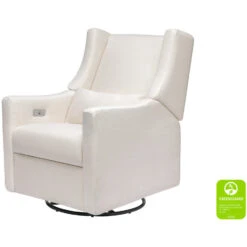 Babyletto Kiwi Electronic Recliner And Swivel Glider With USB Port -Kids Furniture M11288PCMEW White Background Main Greenguard 00 de7d6f3d bc70 4232 8d65 13d75731c538