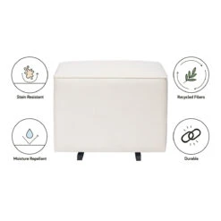 Babyletto Kiwi Gliding Ottoman -Kids Furniture M12685PCMEW White Background 02 887f1b1f 29f5 40fb a275 d2795b39dd0e