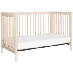 Babyletto Gelato 4-in-1 Convertible Crib With Toddler Bed Conversion Kit -Kids Furniture M12901NXW White Background 05 67c1756a 7634 4344 8c38 26c91a5a4e06