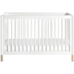 Babyletto Gelato 4-in-1 Convertible Crib With Toddler Bed Conversion Kit -Kids Furniture M12901WNX White Background 02 1e7e70be 7387 44ca b7d9 d2dd0f7d8bc1