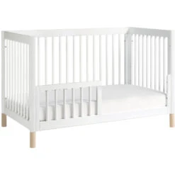 Babyletto Gelato 4-in-1 Convertible Crib With Toddler Bed Conversion Kit -Kids Furniture M12901WNX White Background 03 75d434a2 08bc 4144 9489 b1bf6df5d8c0