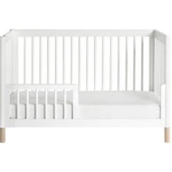 Babyletto Gelato 4-in-1 Convertible Crib With Toddler Bed Conversion Kit -Kids Furniture M12901WNX White Background 04 ea9e18de 70f8 4ecd 8b19 2a94d654ed36