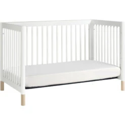 Babyletto Gelato 4-in-1 Convertible Crib With Toddler Bed Conversion Kit -Kids Furniture M12901WNX White Background 05 9b284ef4 94ac 4df0 ba3f 653e5175cc06