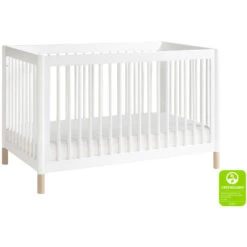 Babyletto Gelato 4-in-1 Convertible Crib With Toddler Bed Conversion Kit -Kids Furniture M12901WNX White Background Main Greenguard 00 8b687fad 81cb 45ef a106 a08185afdb03