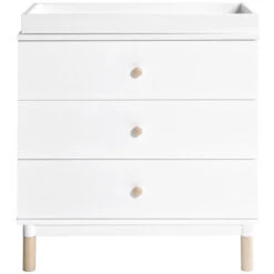 Babyletto Gelato 3-Drawer Changer Dresser With Removable Changing Tray -Kids Furniture M12923WNX White Background 01 78aa5181 b01c 44ee b83c 9f58509ffd14