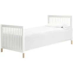 Babyletto Gelato 4-in-1 Convertible Mini Crib -Kids Furniture M12998WNX White Background 04 77314aff dd21 4501 9c63 7b3c42e9edc5