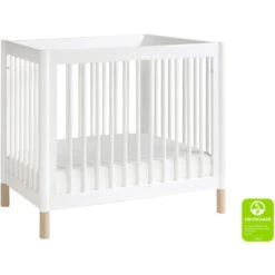 Babyletto Gelato 4-in-1 Convertible Mini Crib -Kids Furniture M12998WNX White Background Main Greenguard 00 b43de15a 6d88 4c2b a73b e721d803d872