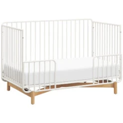 Babyletto Bixby 3-in-1 Convertible Metal Crib With Toddler Bed Conversion Kit 23 Babyletto Bixby 3-in-1 Convertible Metal Crib With Toddler Bed Conversion Kit -Kids Furniture M15101RWB White Background 02 e29a89e8 ac71 47e8 9c1b 173f5a7edcff