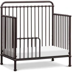 Namesake Winston 4-in-1 Convertible Mini Crib -Kids Furniture M15398UR White Background 03