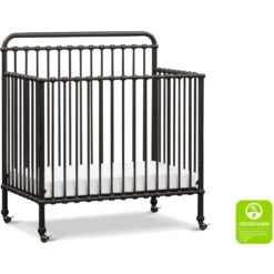 Namesake Winston 4-in-1 Convertible Mini Crib -Kids Furniture M15398UR White Background Main Greenguard 00