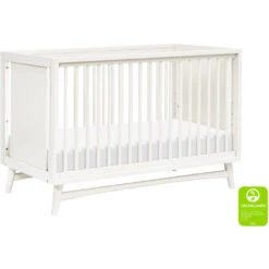 Babyletto Peggy 3-in-1 Convertible Crib 31 Babyletto Peggy 3-in-1 Convertible Crib -Kids Furniture M15401RW White Background Main Greenguard 00