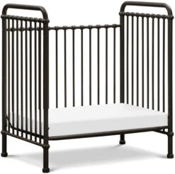 Namesake Abigail 3-in-1 Convertible Mini Crib -Kids Furniture M15598UR White Background 04