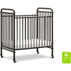 Namesake Abigail 3-in-1 Convertible Mini Crib -Kids Furniture M15598UR White Background Main Greenguard 00