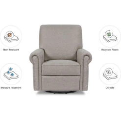 Namesake Linden Power Recliner -Kids Furniture M19287PGEW White Background 02 20245762 1c46 4373 9e28 293466390ab7