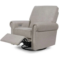 Namesake Linden Power Recliner -Kids Furniture M19287PGEW White Background 03 8c3083a5 c115 49ff bb65 610ae07ba5bd