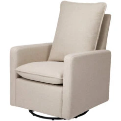 Babyletto Cali Pillowback Swivel Glider 24 Babyletto Cali Pillowback Swivel Glider -Kids Furniture M20987PBEW White Background 03
