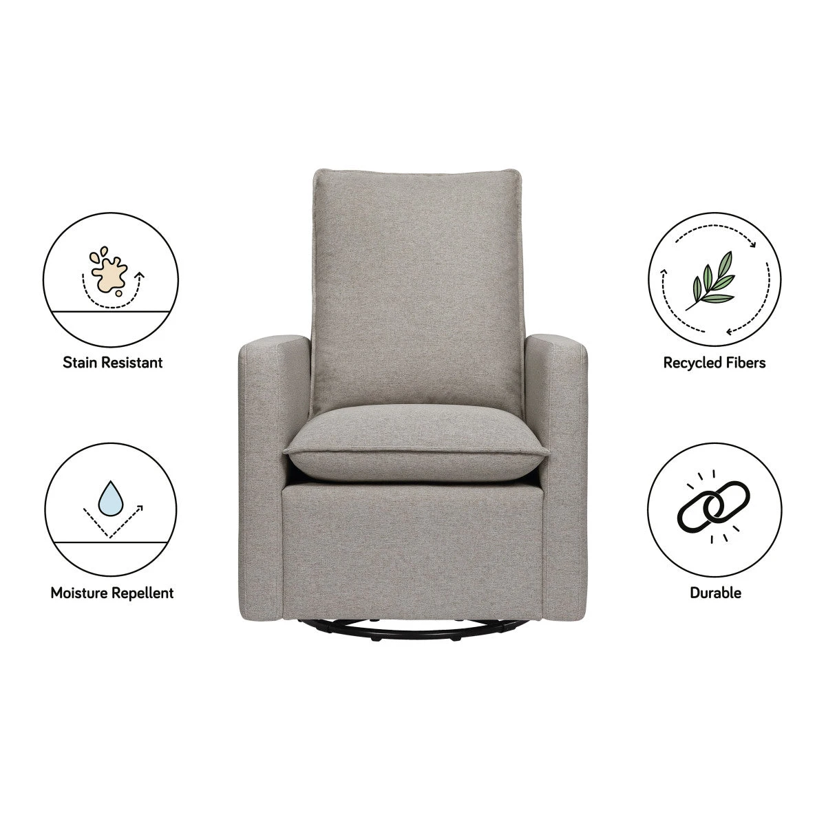 Babyletto Cali Pillowback Swivel Glider 16 Babyletto Cali Pillowback Swivel Glider - Image 14