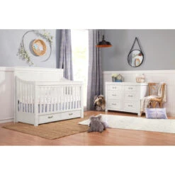 Namesake Wesley Farmhouse 4-in-1 Convertible Crib -Kids Furniture M21101HW Lifestyle 09