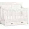 Namesake Wesley Farmhouse 4-in-1 Convertible Crib 1 Namesake Wesley Farmhouse 4-in-1 Convertible Crib -Kids Furniture M21101HW White Background Main 01