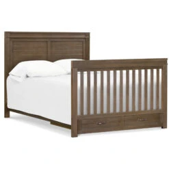 Namesake Wesley Farmhouse 4-in-1 Convertible Crib -Kids Furniture M21101SW White Background 05