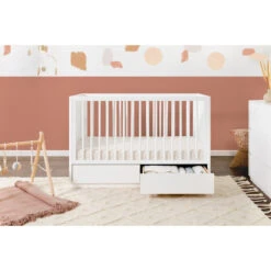 Babyletto Bento 3-in-1 Convertible Storage Crib With Toddler Bed Conversion Kit -Kids Furniture M21601W Lifestyle 07