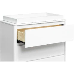 Babyletto Bento 3-Drawer Changer Dresser -Kids Furniture M21623W White Background 04